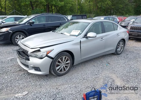 2014 Infiniti Q50 Premium/Sport from USA, damaged, VIN JN1BV7AR8EM691880